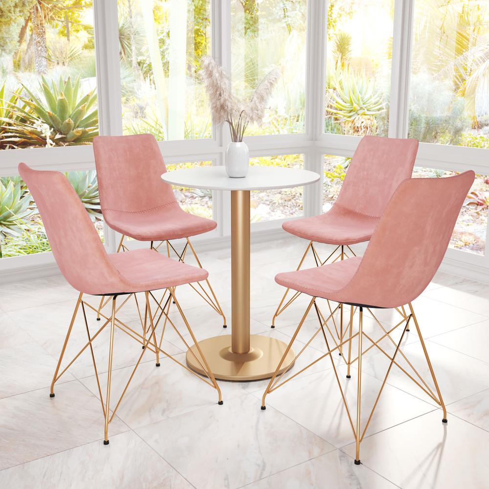 Parker Dining Chair (Set of 4) Pink. Picture 8