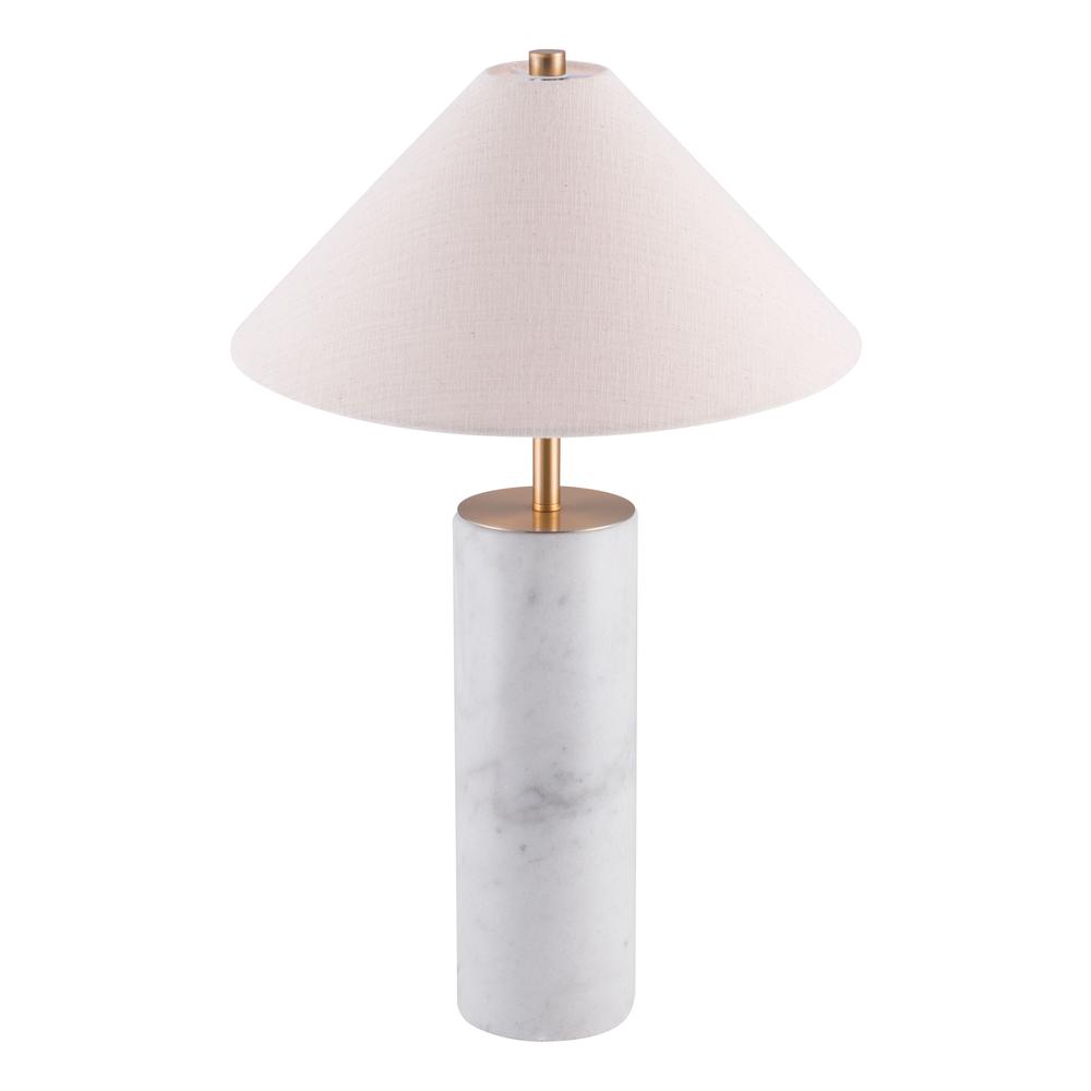 Ciara Table Lamp Beige & White. Picture 4