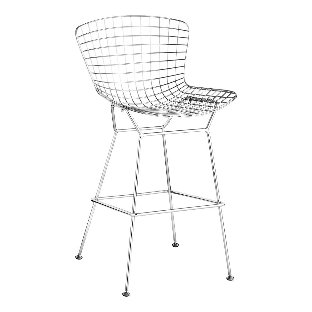Wire Barstool (Set of 2) Chrome. Picture 2