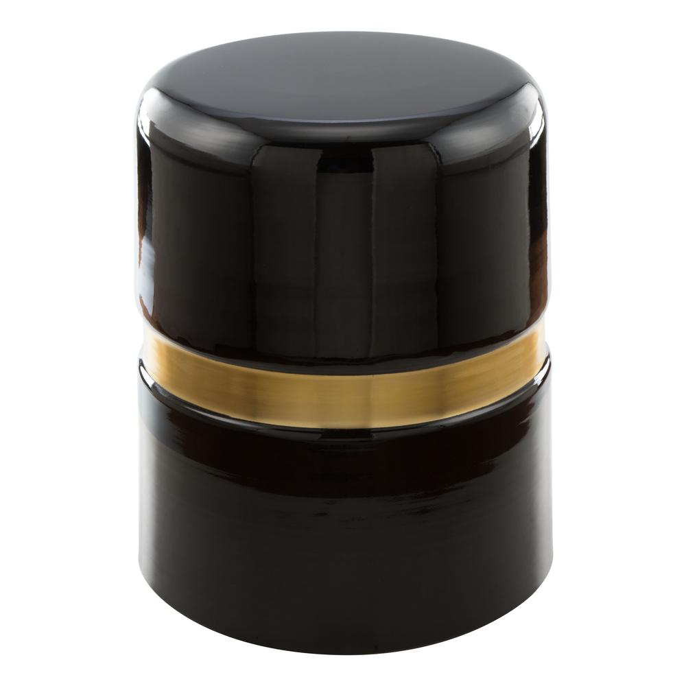 Density Side Table Black & Gold. Picture 1