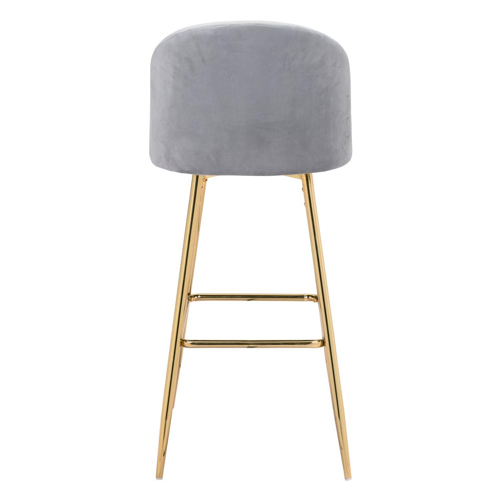 Cozy Barstool Gray & Gold. Picture 5