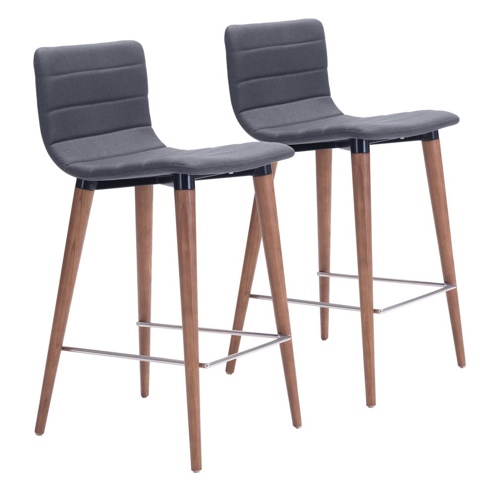 Jericho Counter Chair (Set of 2) Gray. The main picture.