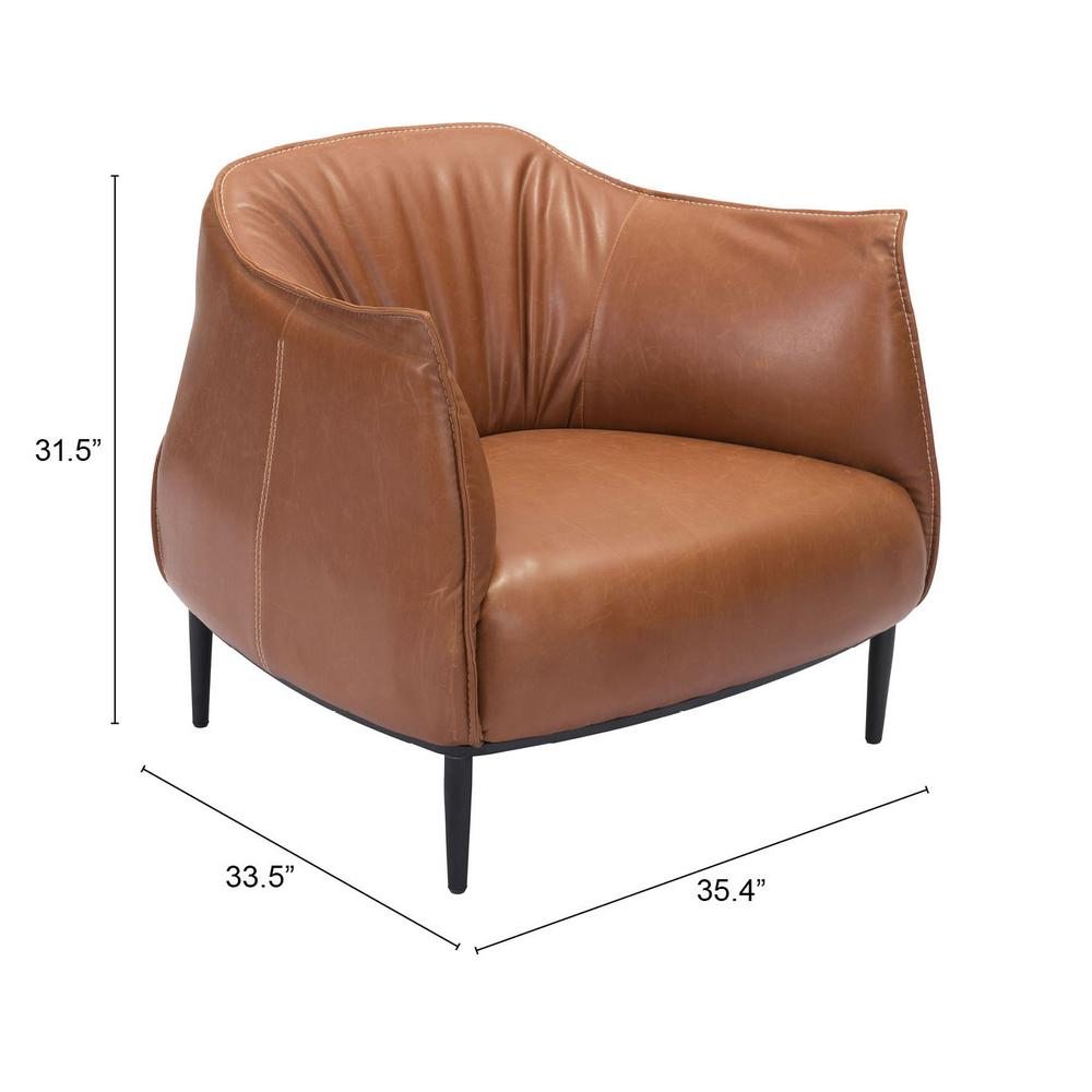 Julian Accent Chair Brown. Picture 7