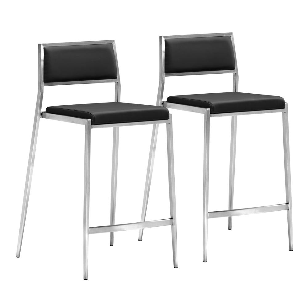 Dolemite Counter Chair (Set of 2) Black. Picture 1