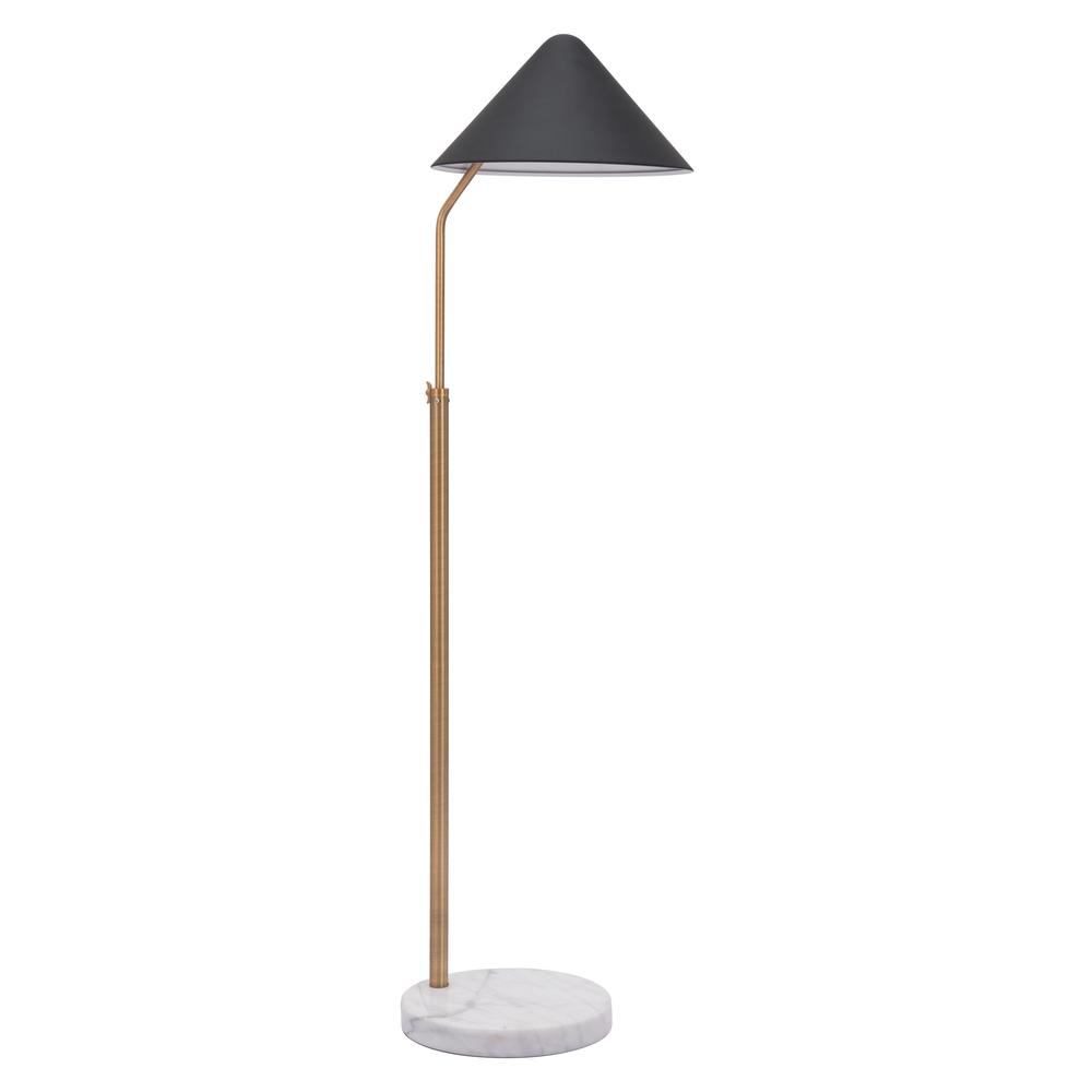 Pike Floor Lamp Black & White. Picture 1