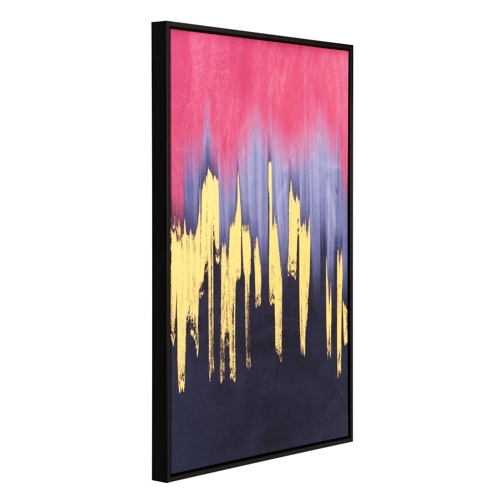 Sunset Wave Canvas Wall Art Multicolor. Picture 3
