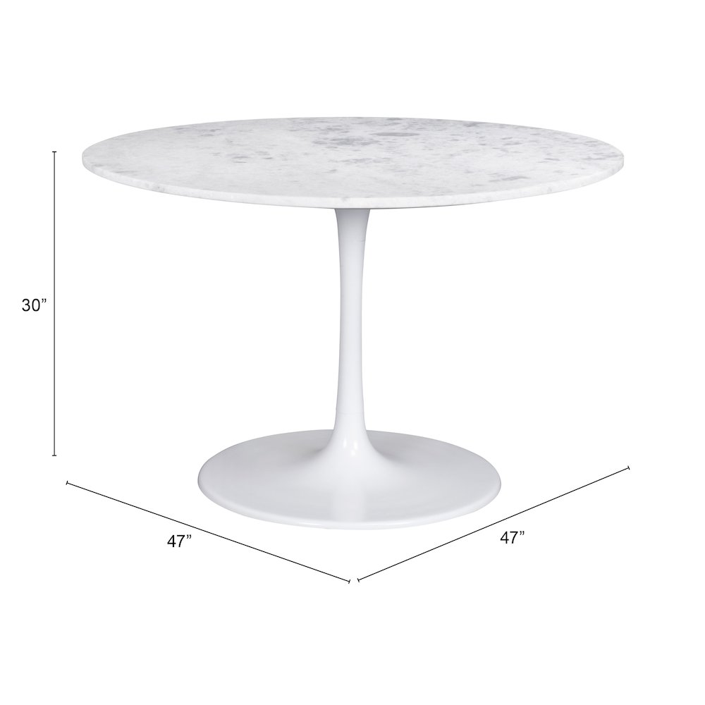 Phoenix Dining Table White. Picture 7