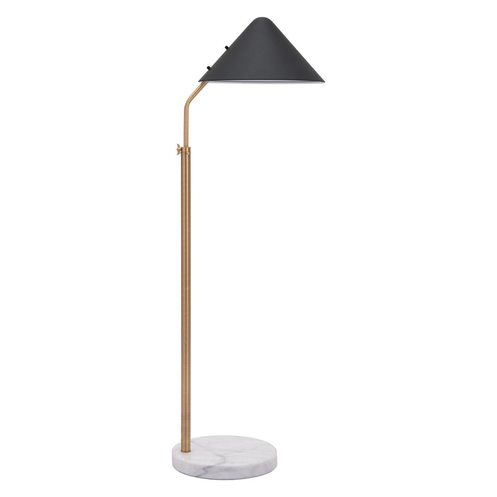 Pike Floor Lamp Black & White. Picture 3