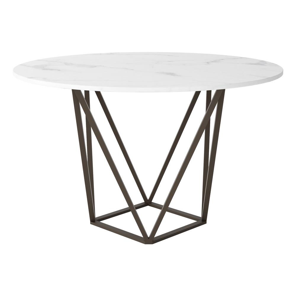 Tintern Dining Table White & Antique Bronze. Picture 3