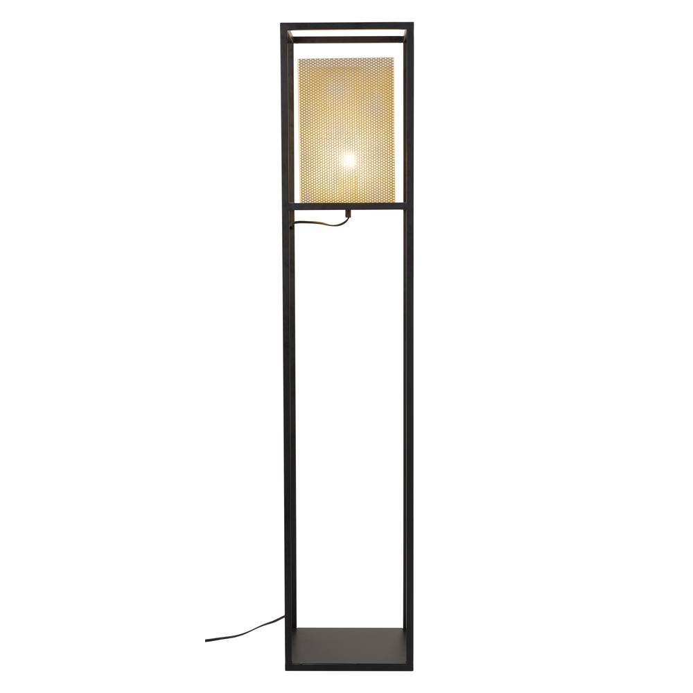 Yves Floor Lamp Gold & Black. Picture 3