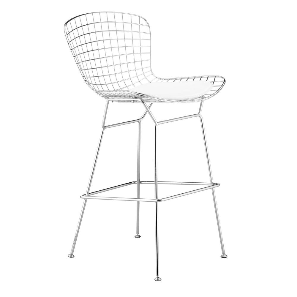 Wire Barstool (Set of 2) Chrome. Picture 6