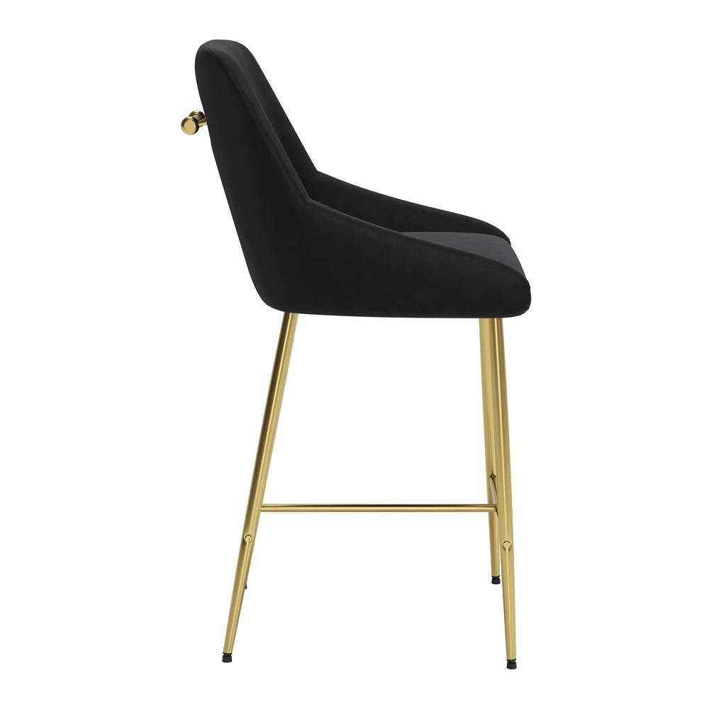 Madelaine Counter Stool Black & Gold. Picture 2