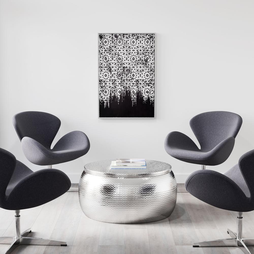 Industry Canvas Wall Art Silver & Black. Picture 5