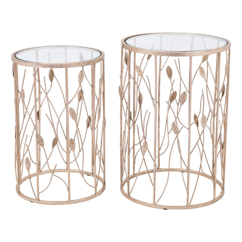 Sage Side Table Set (2-Piece) Gold. Picture 1