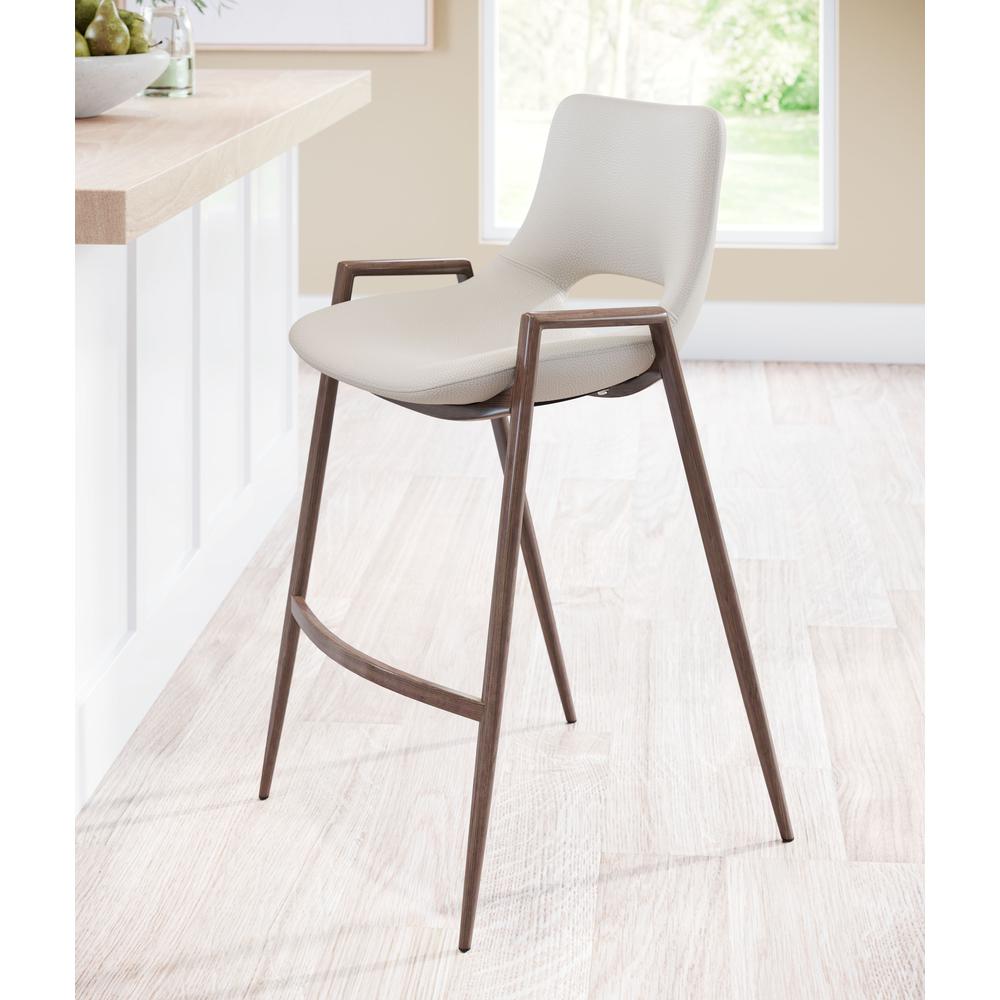 Desi Counter Chair (Set of 2) Beige. Picture 7