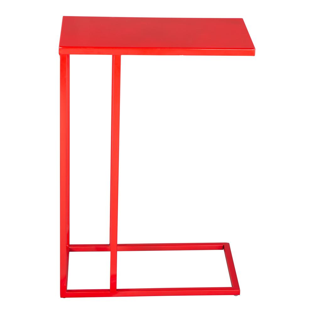 Atom Side Table Red. Picture 2