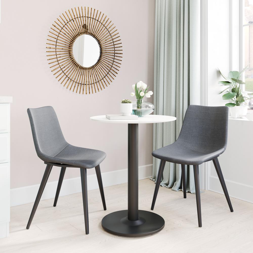 DanielSteel Dining Chairs (Set of 2) - Gray/Black, Belen Kox. Picture 7
