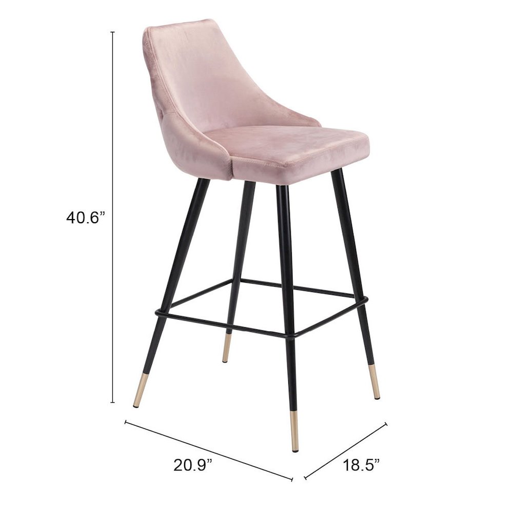 Piccolo Barstool Pink. Picture 7