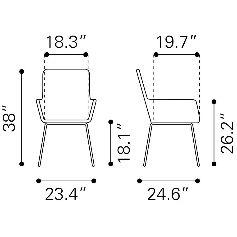 Lyon Dining Chair (Set of 2) Natural. Picture 10