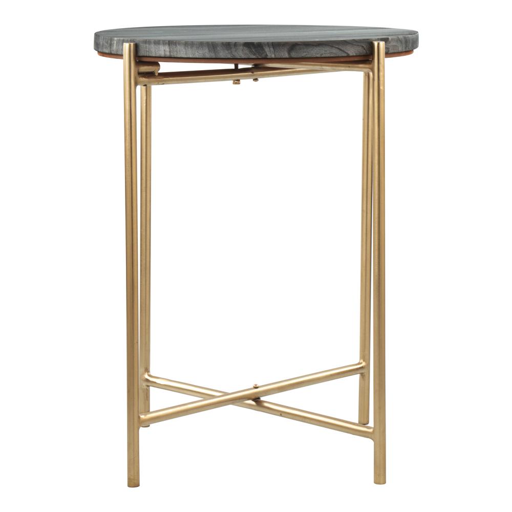 David Side Table Gray & Gold. Picture 3