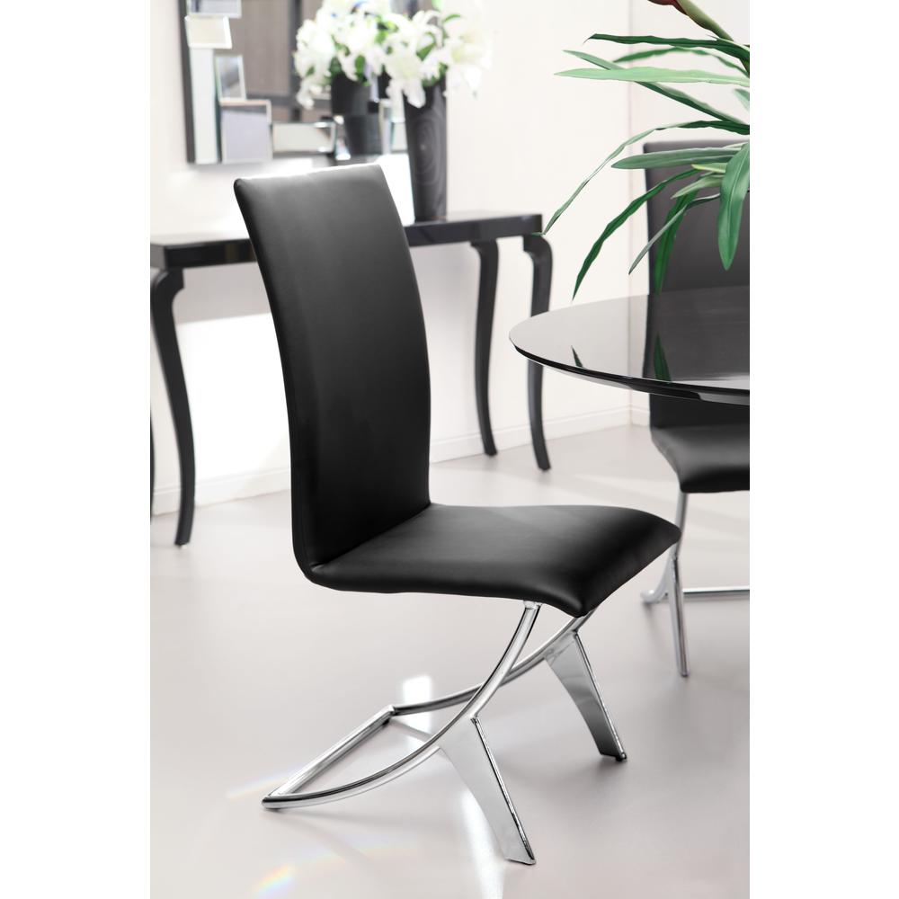 Delfin Dining Chair (Set of 2) Black. Picture 8
