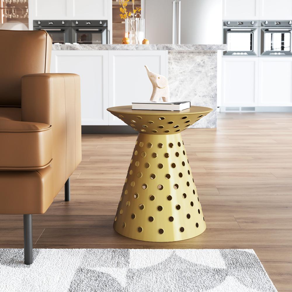 Proton Side Table Gold. Picture 7