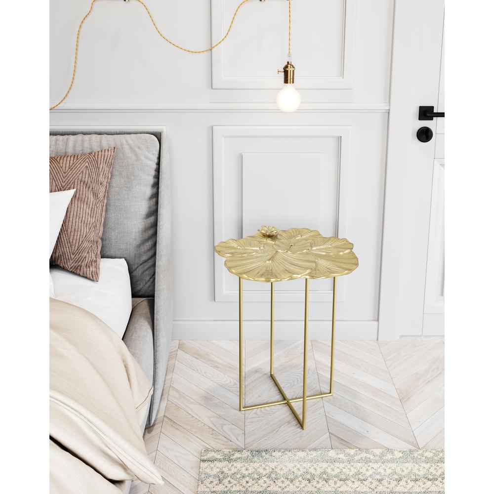 Lotus Side Table Gold. Picture 6