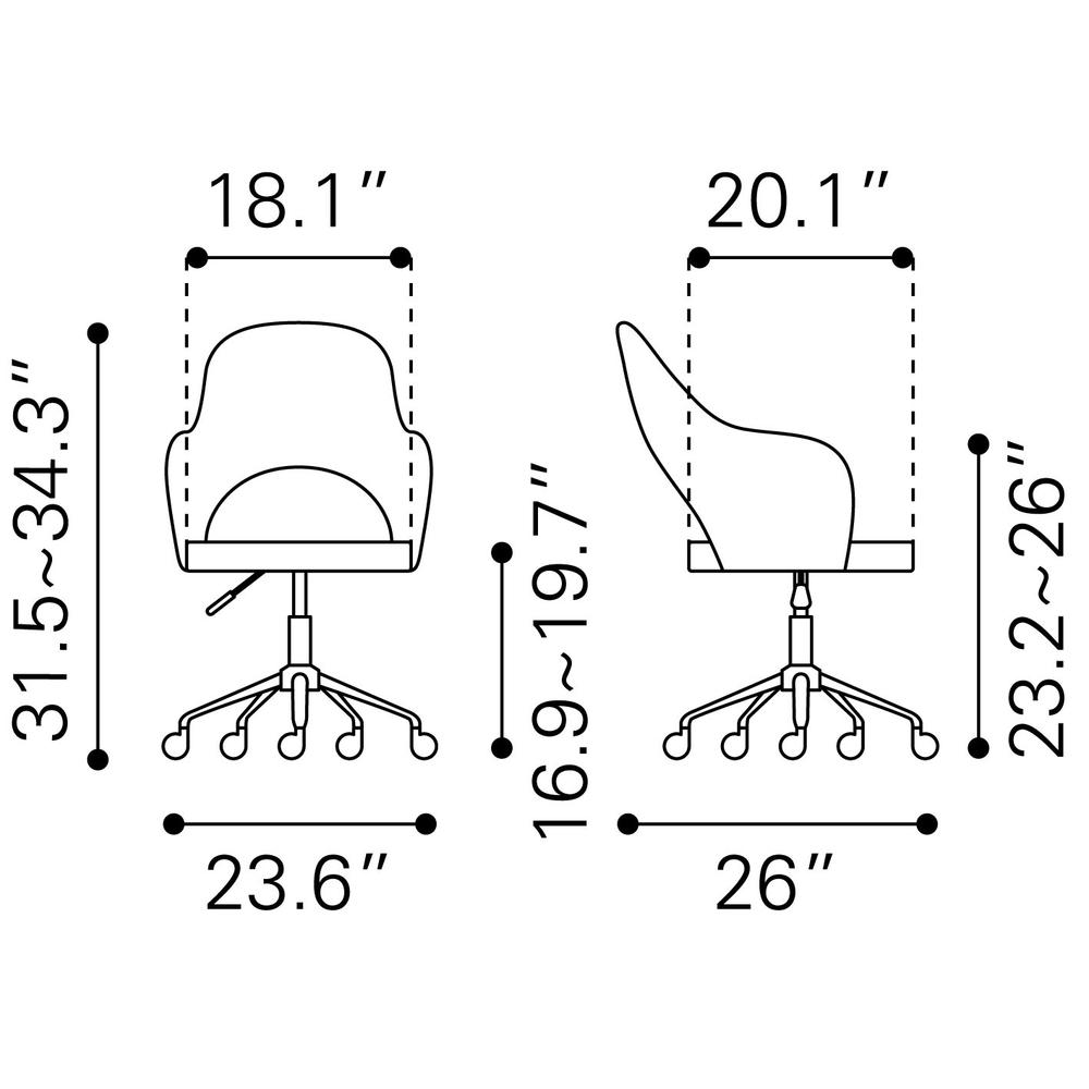 Planner Office Chair White. Picture 8