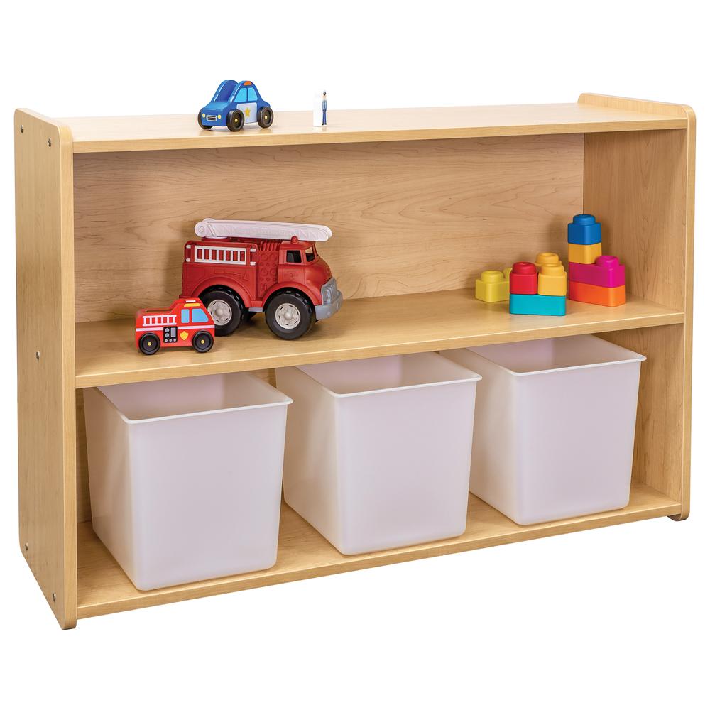 Preschool Shelf Storage, Ready-To-Assemble, 46W x 15D x 30.5H. Picture 3