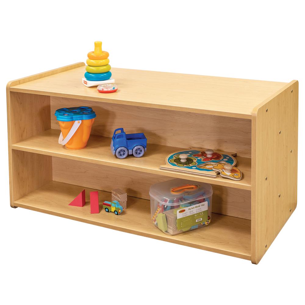Toddler Shelf Storage, Assembled, 46W x 23.5D x 23.5H. Picture 4