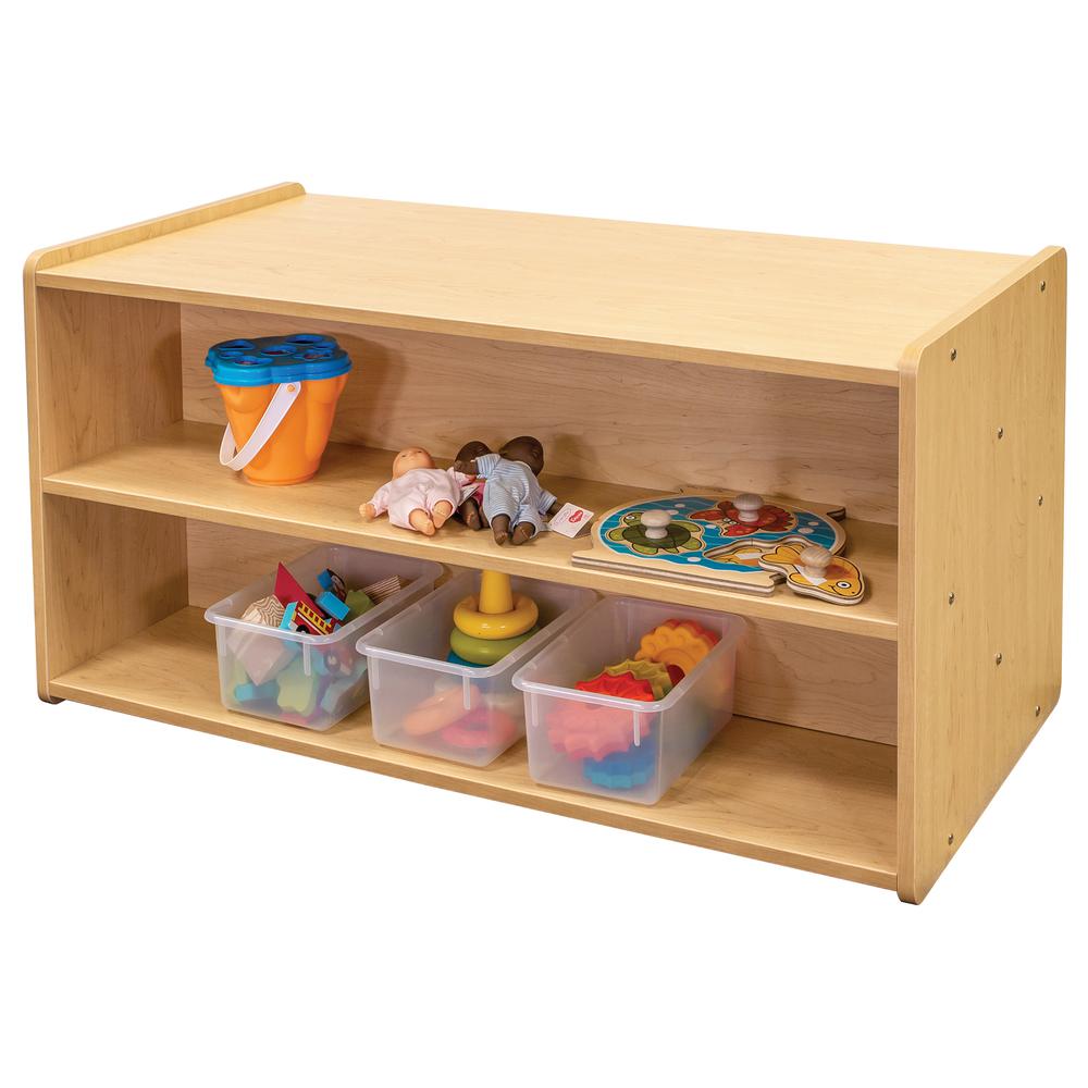 Toddler Shelf Storage, Assembled, 46W x 23.5D x 23.5H. Picture 5