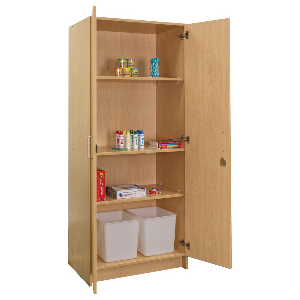 Double-Door Tall Cabinet, Assembled, 30W x 20.5D x 72H. Picture 3