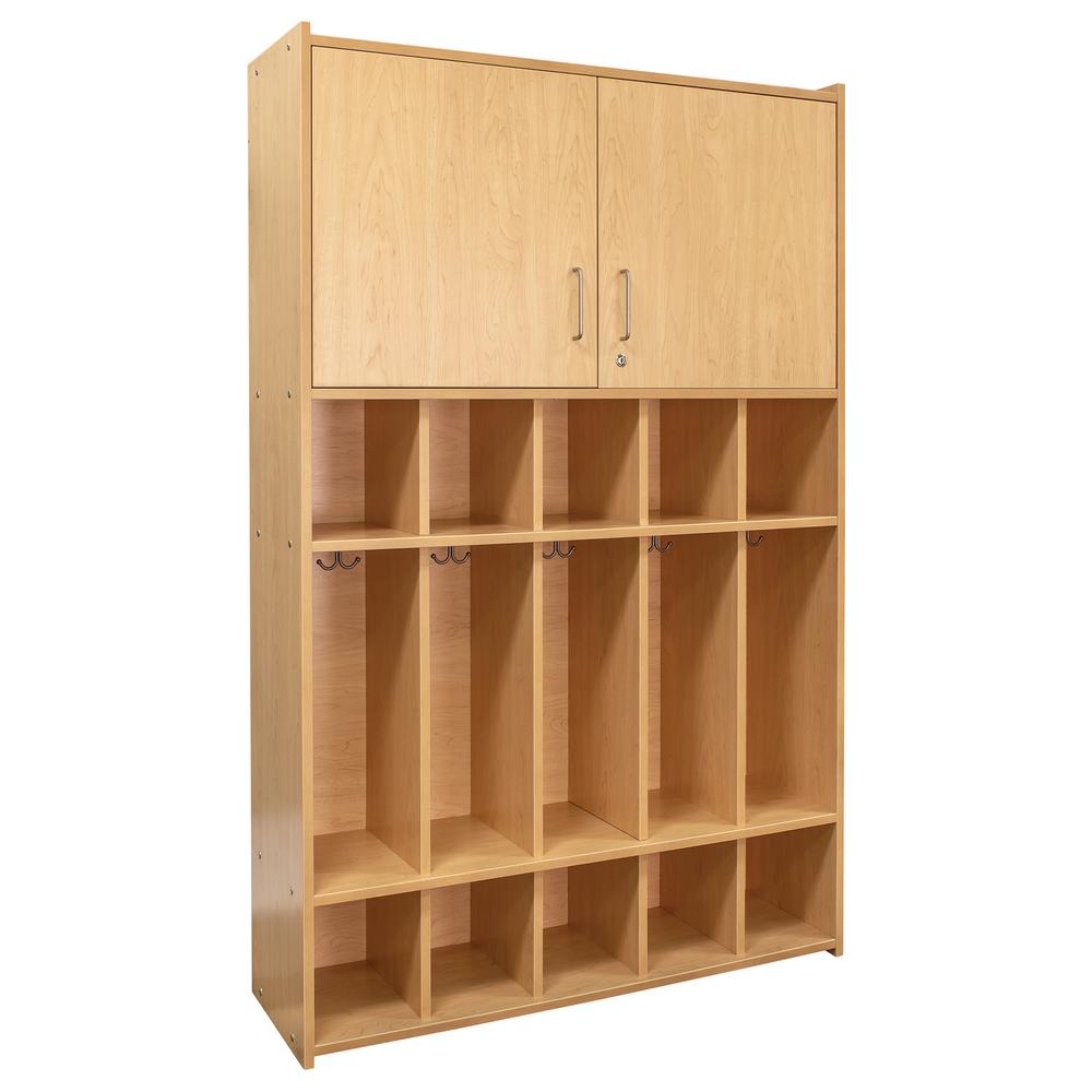 School Age Floor Locker, Assembled, 46W x 15D x 71.5H. Picture 1
