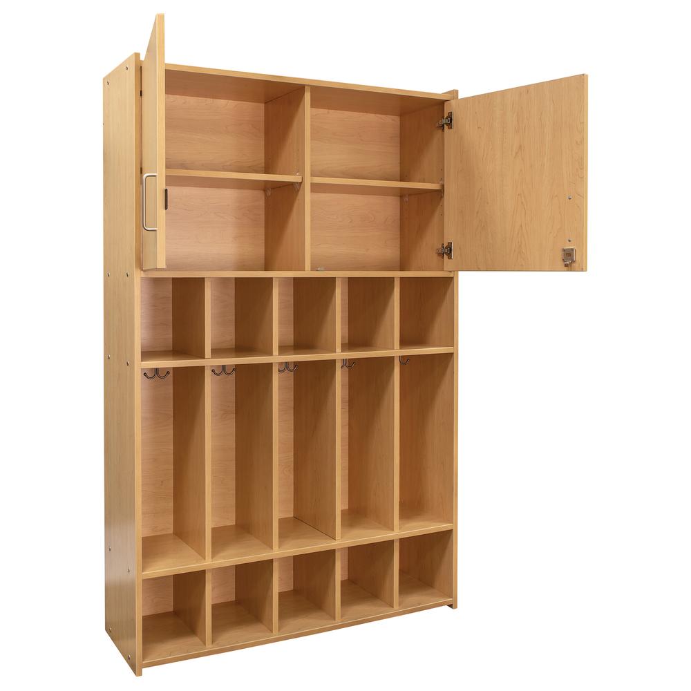 School Age Floor Locker, Assembled, 46W x 15D x 71.5H. Picture 2