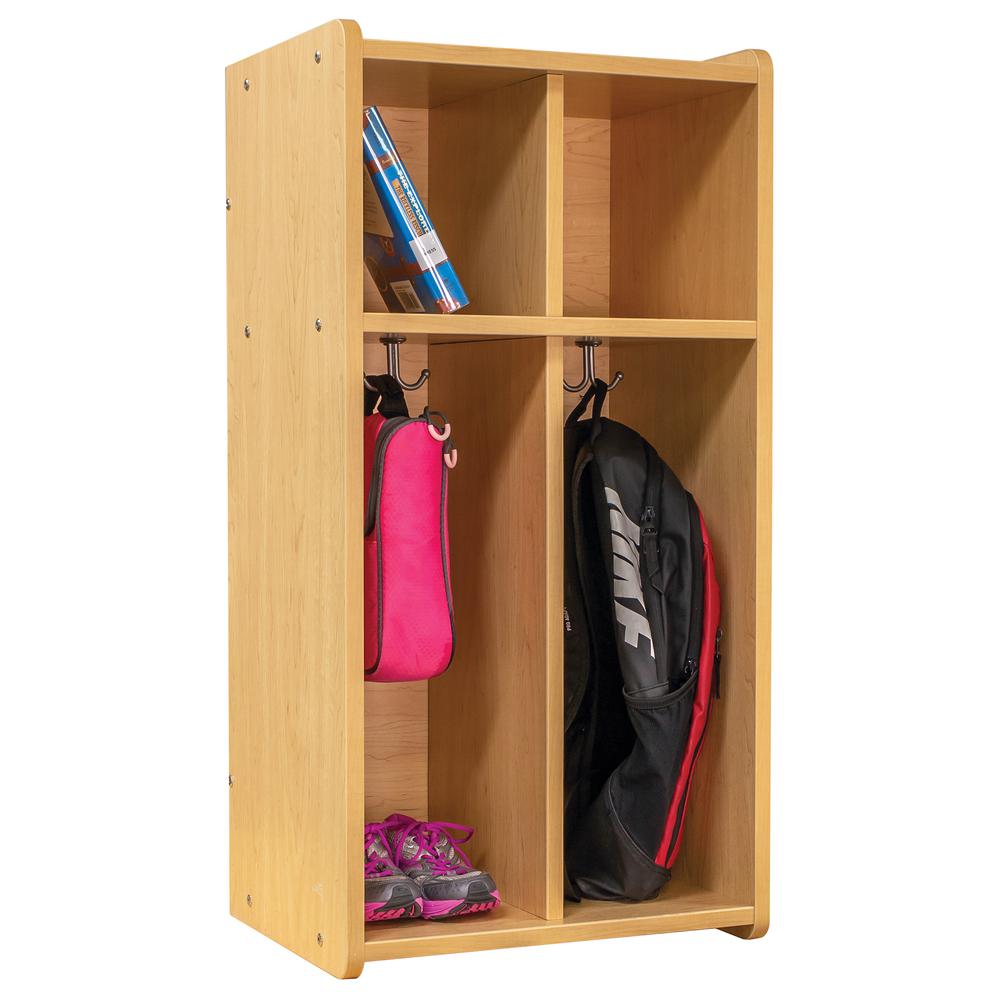 2-Section Wall Locker, Assembled, 19W x 15D x 37.5H. Picture 2