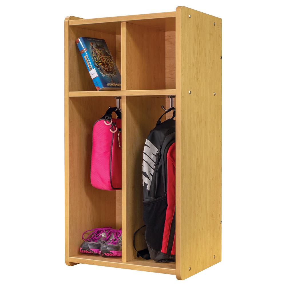 2-Section Wall Locker, Assembled, 19W x 15D x 37.5H. Picture 4