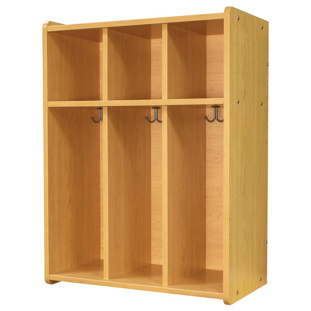 3-Section Wall Locker, Assembled, 28W x 15D x 37.5H. Picture 3