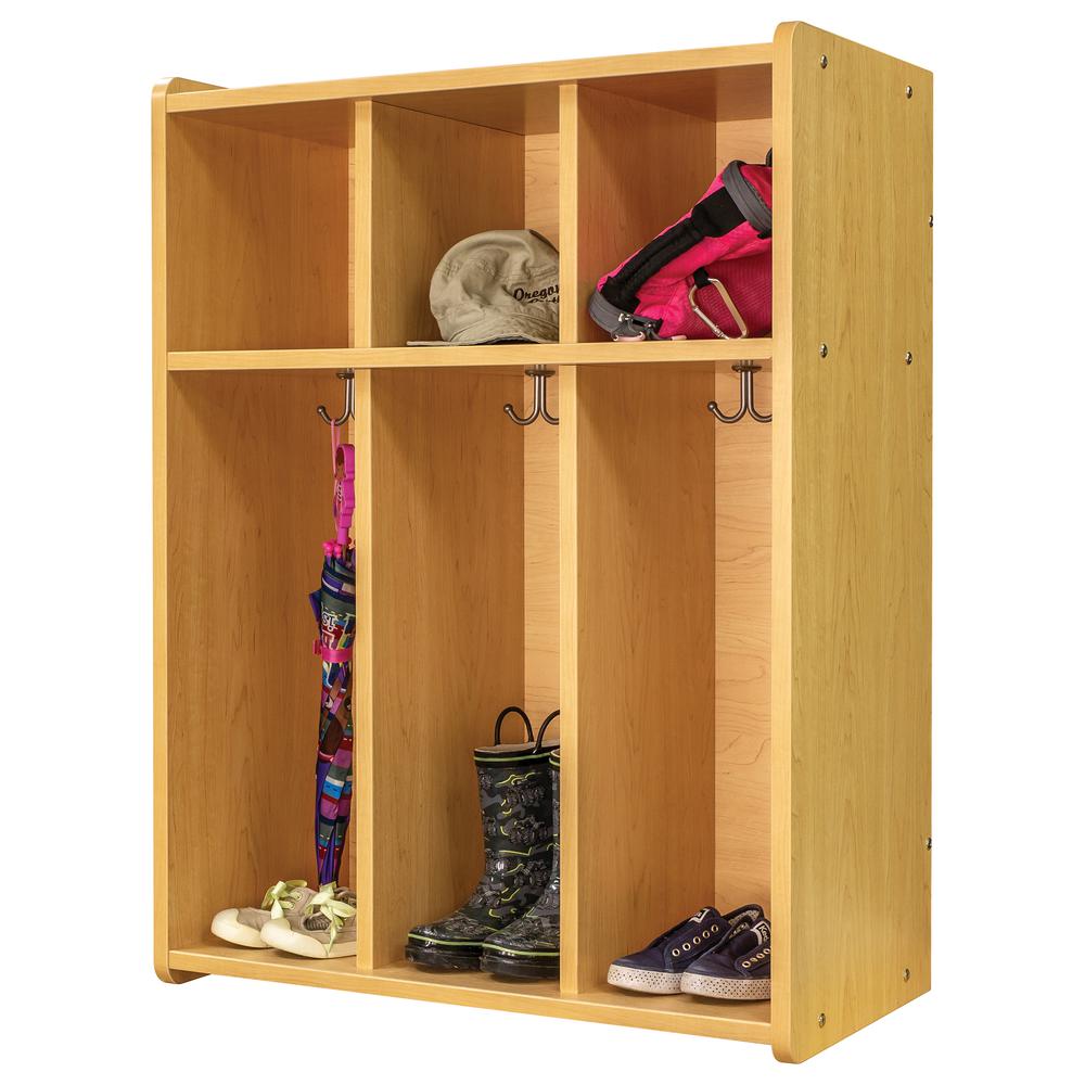 3-Section Wall Locker, Assembled, 28W x 15D x 37.5H. Picture 4