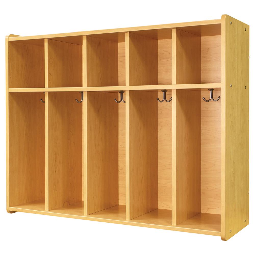 5-Section Wall Locker, Assembled, 46W x 15D x 37.5H. Picture 3