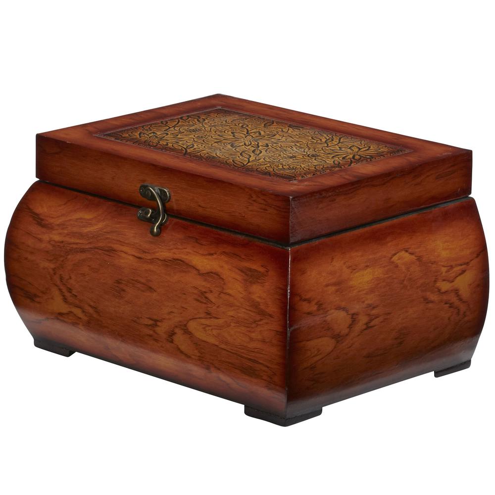 Decorative Lacquered Wood Chests (Set of 2). Picture 5