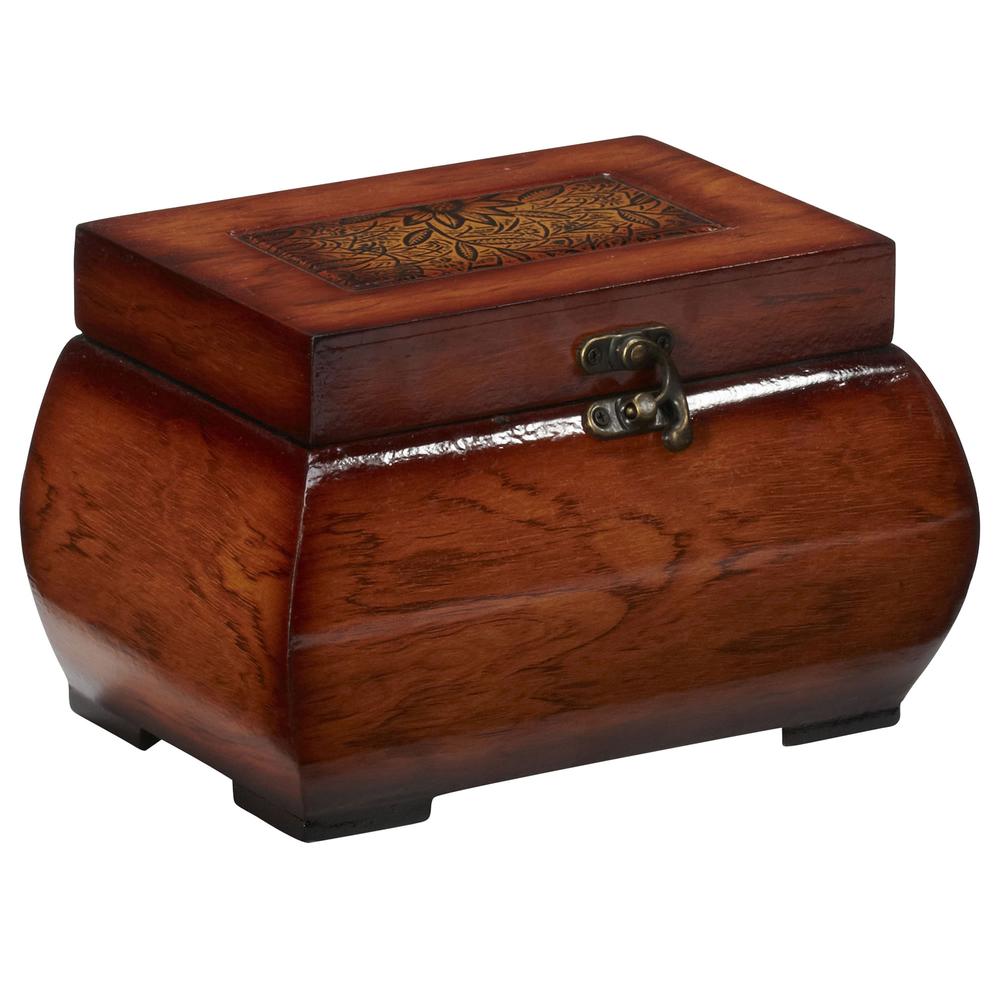Decorative Lacquered Wood Chests (Set of 2). Picture 1