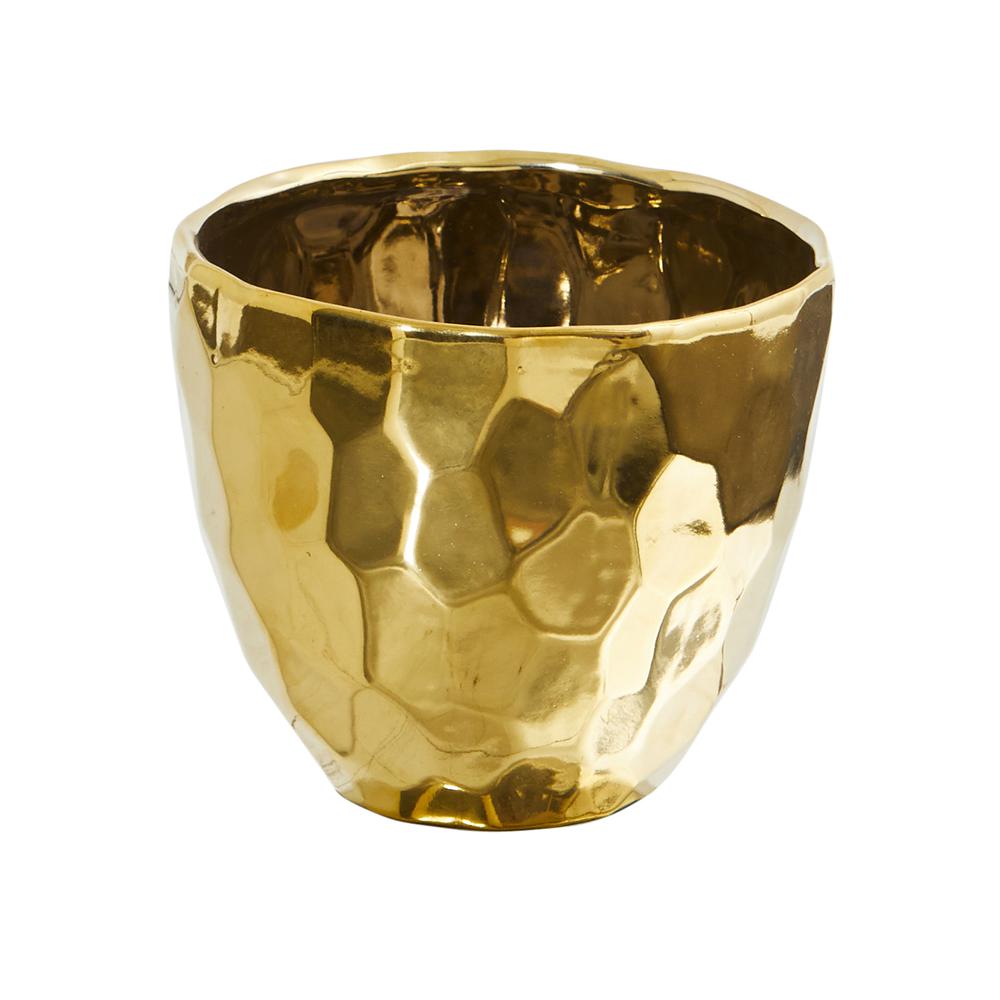 6in. Designer Gold Vase. Picture 1