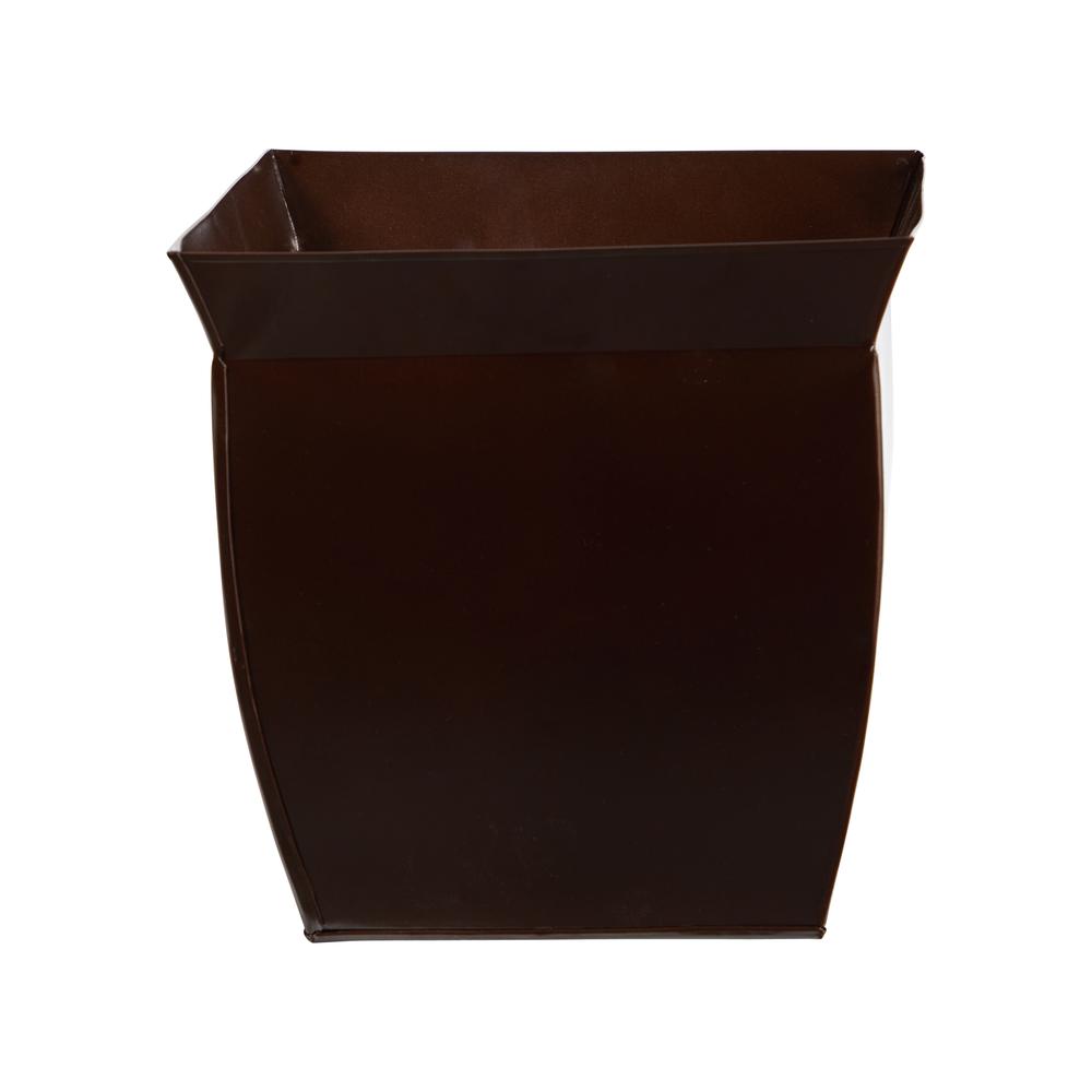 11.75in. Fluted Metal Square Planter. Picture 1