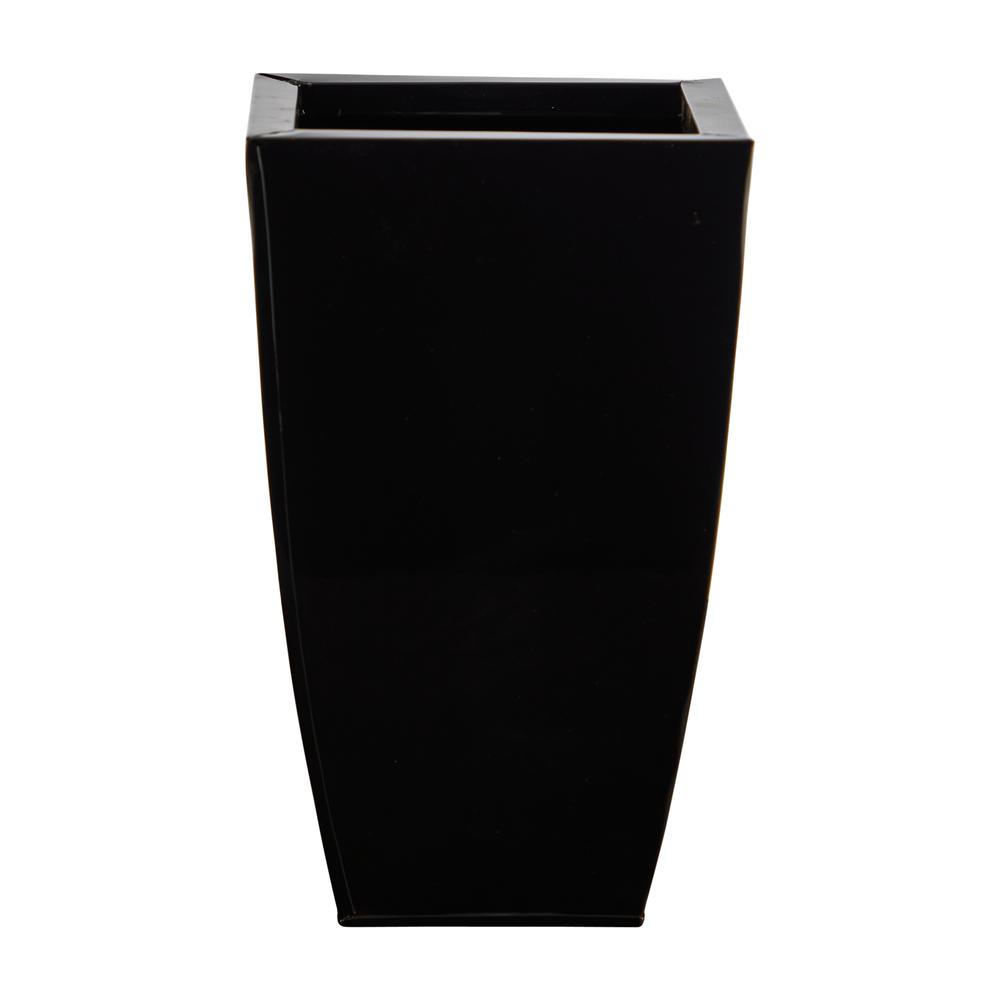 13in. Tapered Square Metal Planter. Picture 1