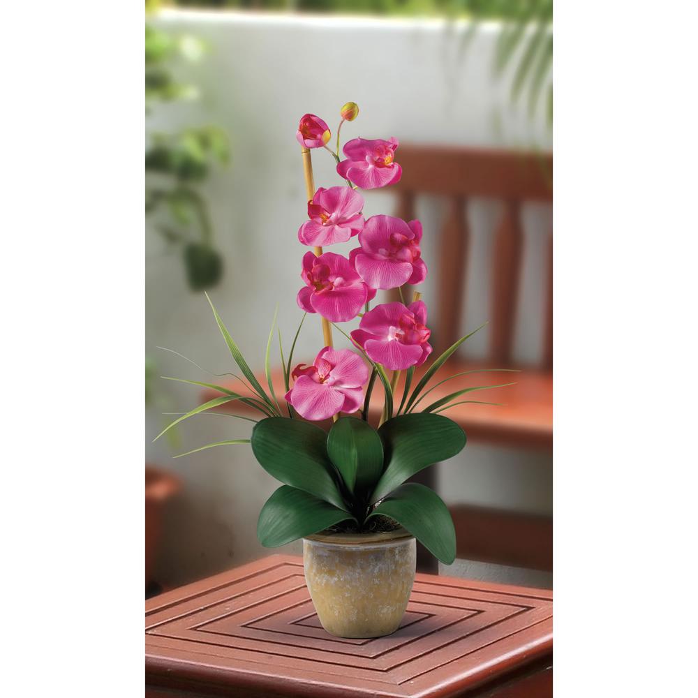 Phalaenopsis Silk Orchid Flower Arrangement. Picture 2