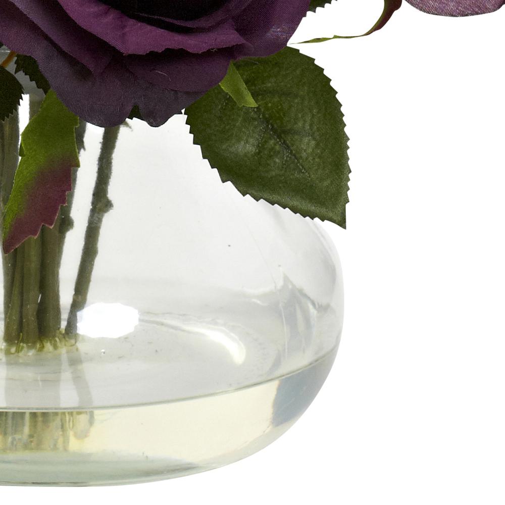 Rose Arrangement with Vase - Purple. Picture 3