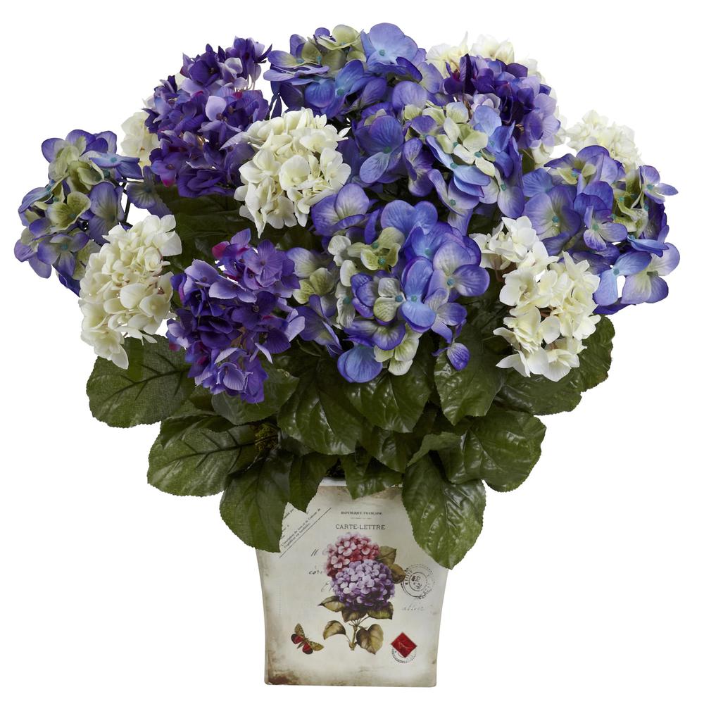Mixed Hydrangea with Floral Planter. Picture 1