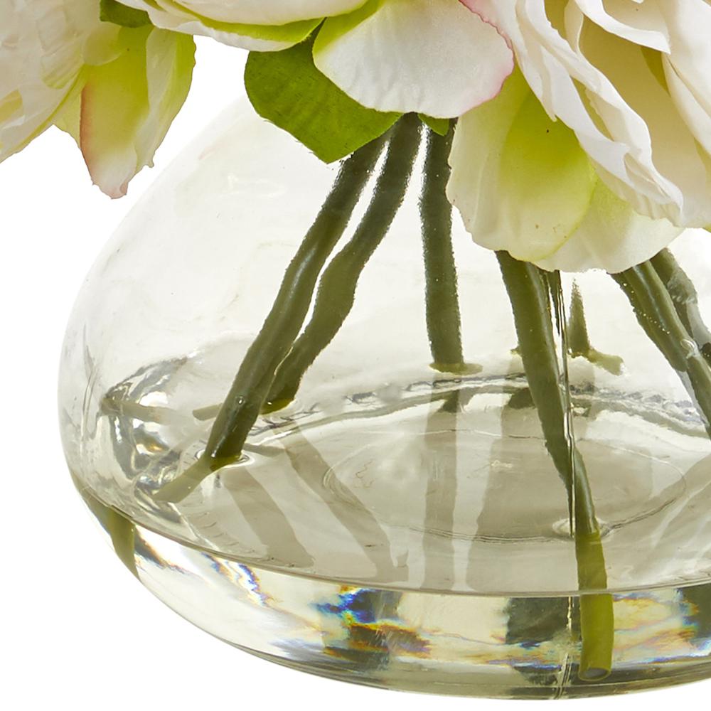 Peony Artificial Arrangement in Vase. Picture 3
