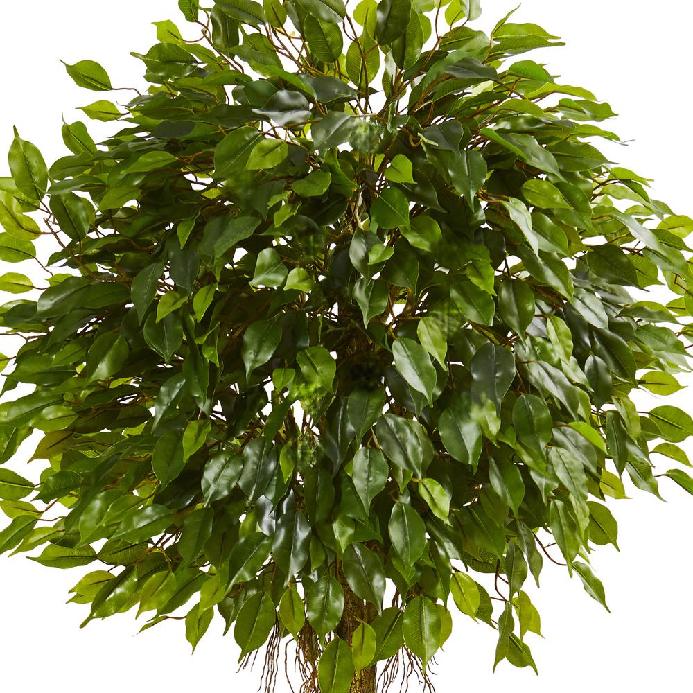 6ft. Ficus Artificial Topiary Tree, UV Resistant (Indoor/Outdoor). Picture 3