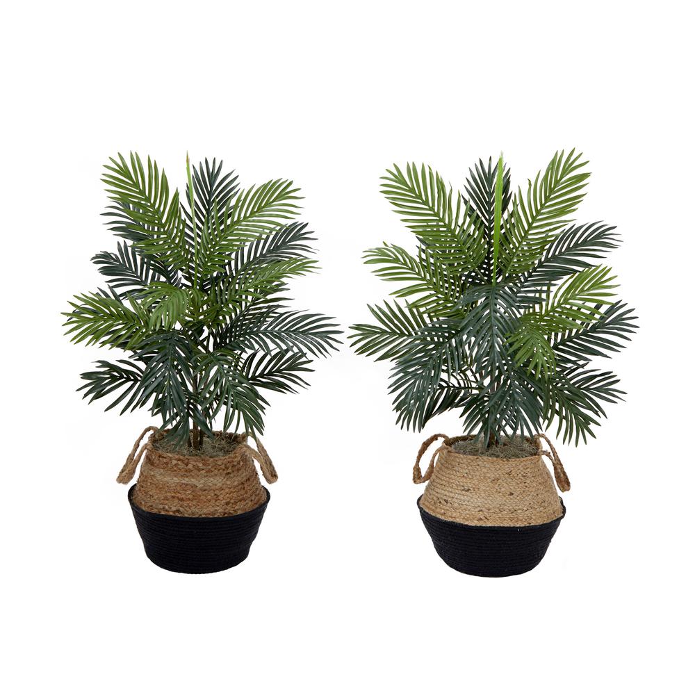 3ft. Artificial Areca Palm Tree with Handmade Jute (Set of 2). Picture 1